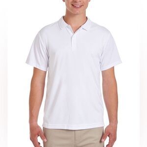 Nautica Big Boy's Short Sleeve Performance Polo white shirts Size white XL